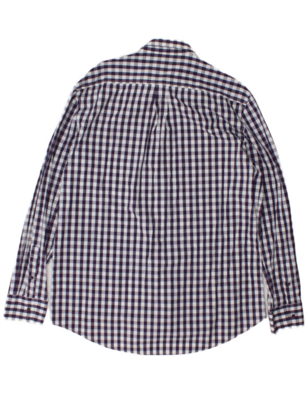 Dack's Herren-Hemd mit regulärer Passform, 2XL, marineblau, Gingham-Baumwolle