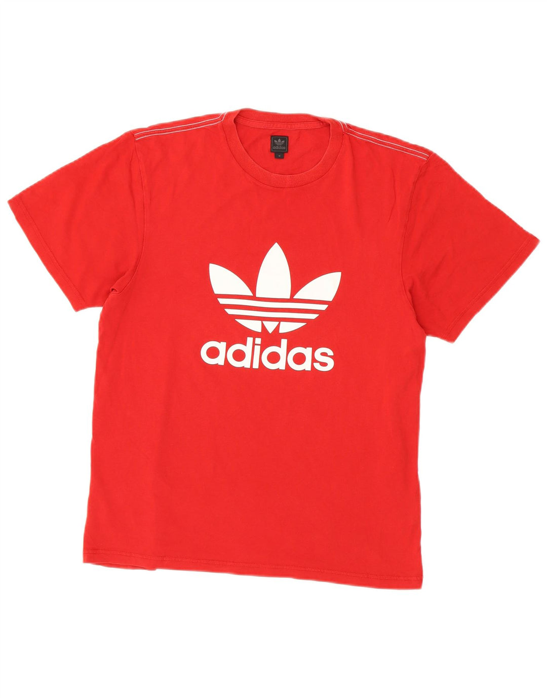 Adidas Herren Grafik-T-Shirt aus mittelroter Baumwolle
