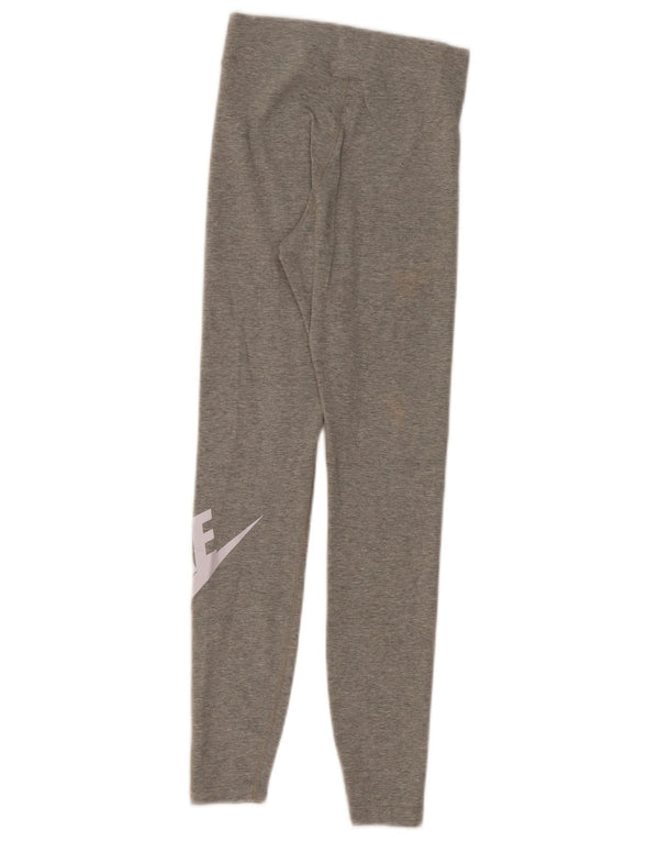 Nike Damen Graphic Leggings UK 6 XS Grau