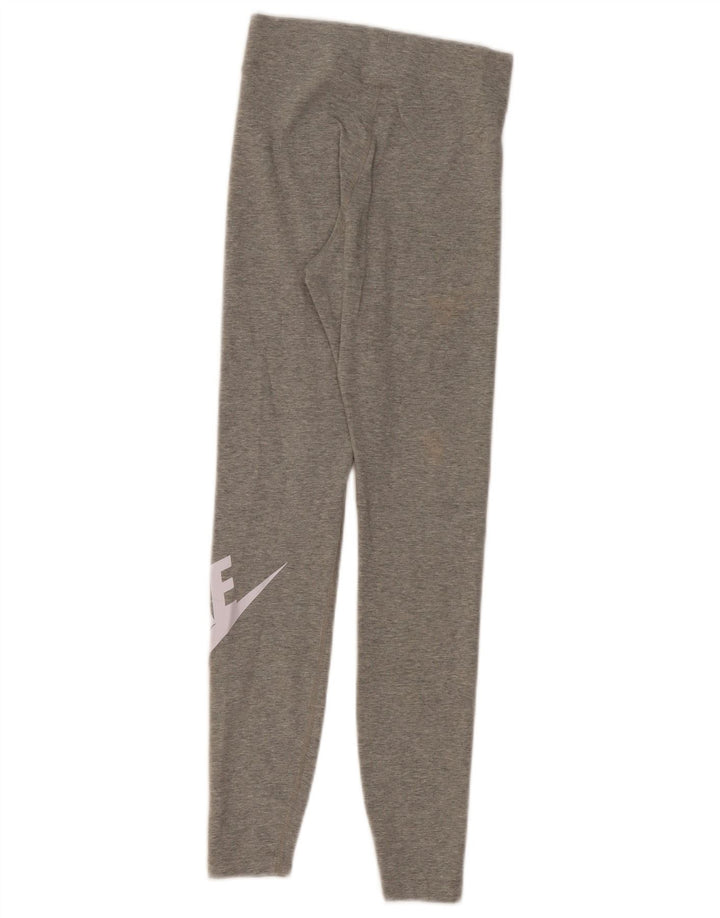 Nike Damen Graphic Leggings UK 6 XS Grau