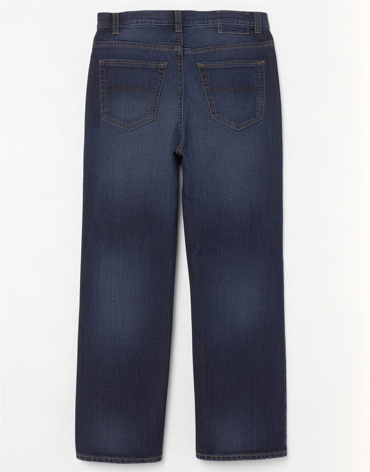 Marks & Spencer Herren Blue Harbour Straight Jeans W32 L29 Marineblaue Baumwolle