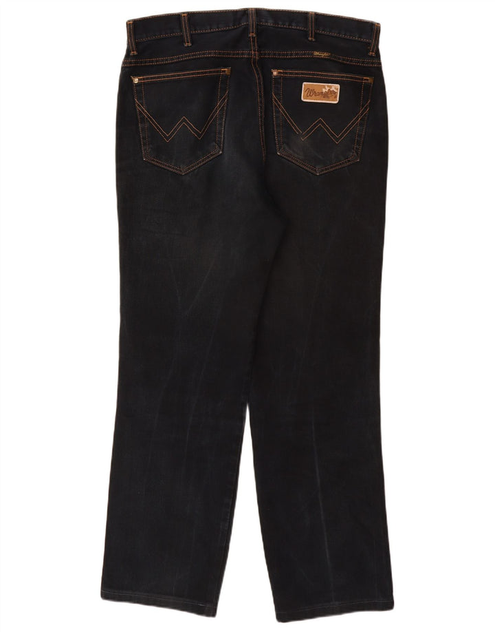 Wrangler Herren Straight Jeans W34 L30 Marineblaue Baumwolle