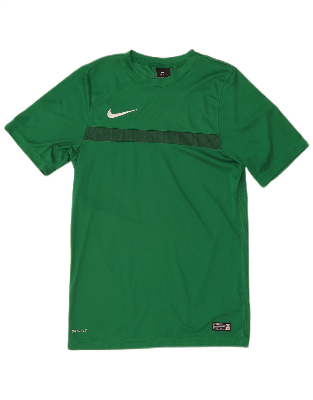 Nike Herren Dri Fit T-Shirt Top Small Grün Polyester