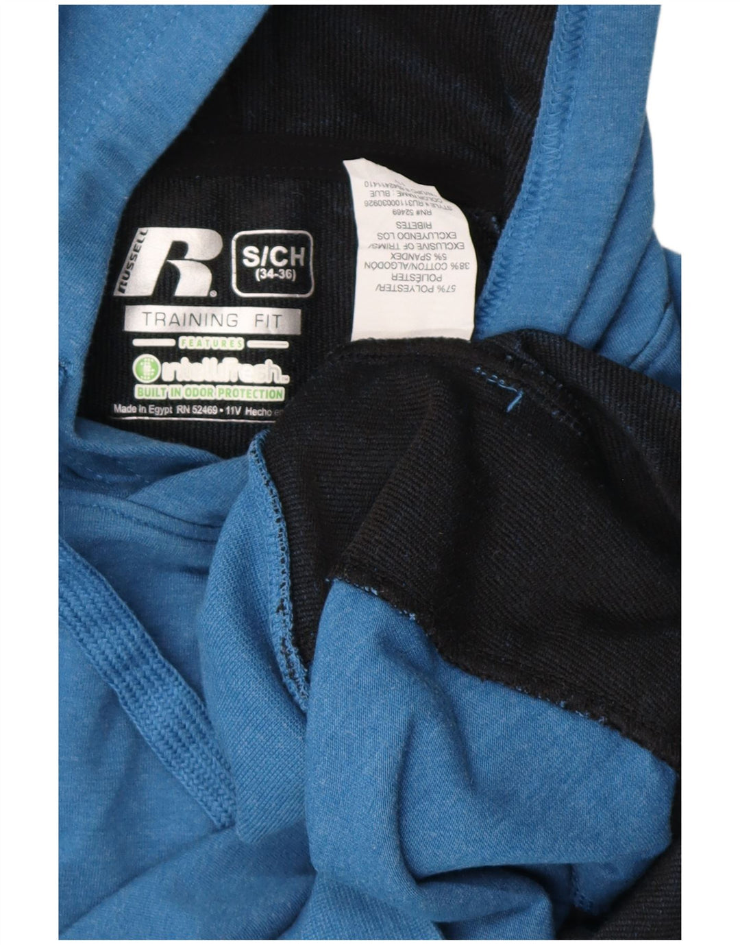 RUSSELL ATHLETIC Herren Dri-Power Kapuzenpullover Small Blau Polyester
