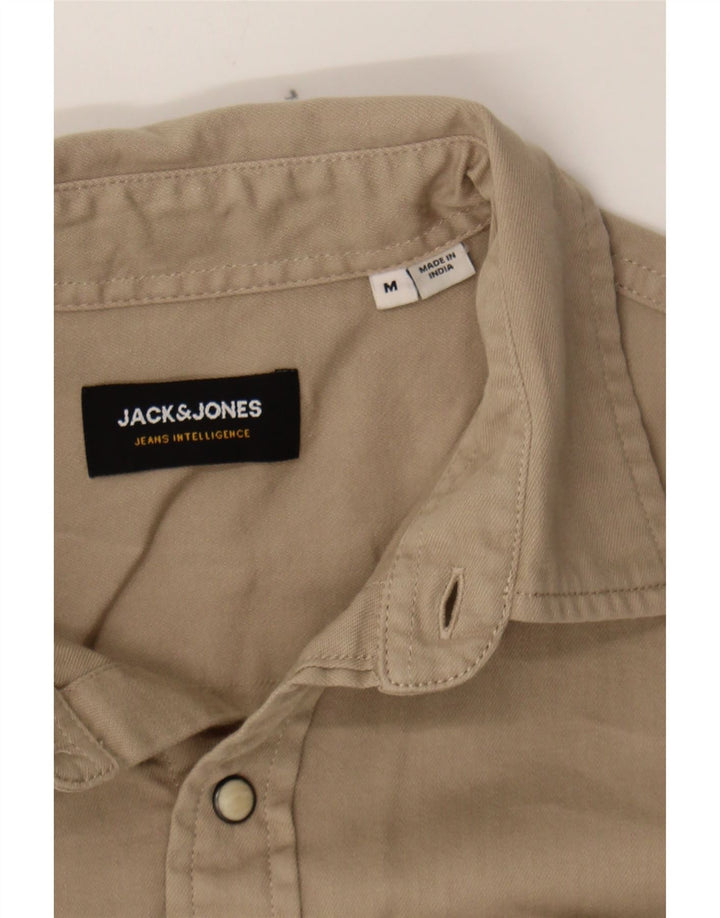 JACK & JONES Mens Shirt Medium Grey Cotton Vintage Jack & Jones and Second-Hand Jack & Jones from Messina Hembry 
