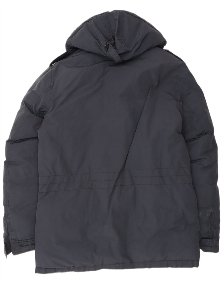 Tommy Hilfiger Herren-Jacke mit Kapuze, gepolstert, Größe 40, Marineblau
