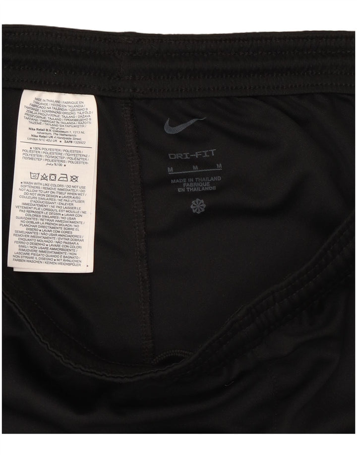Nike Damen Dri Fit Sport Shorts UK 12 Medium Schwarz Polyester