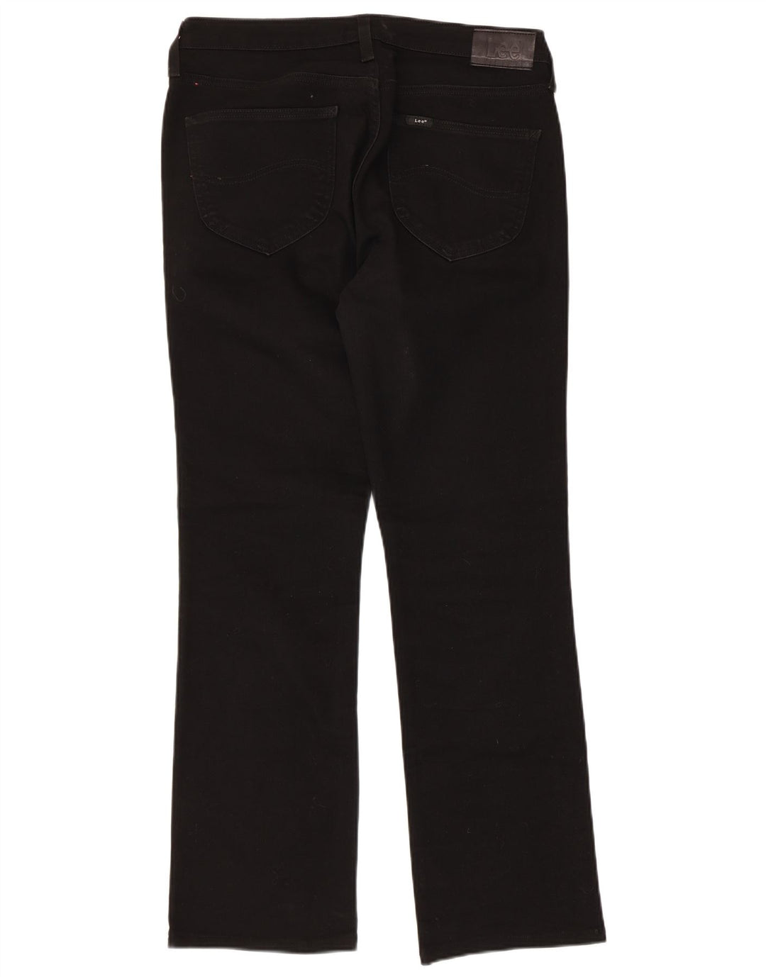 LEE Womens Marion Straight Jeans W30 L33 Black Cotton