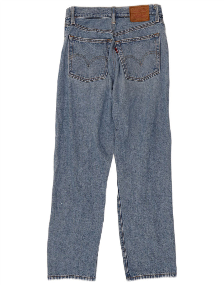 Levi's Damen 501 Distressed Straight Jeans W26 L26 Blau