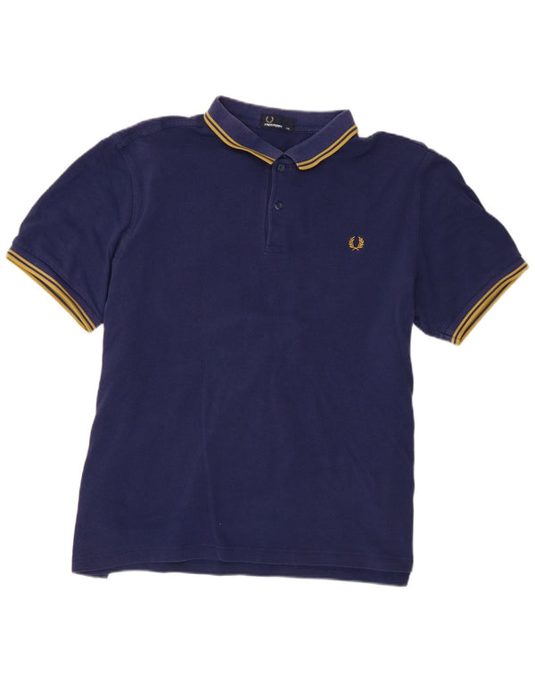 Fred Perry Herren Poloshirt 2XL Marineblau Baumwolle