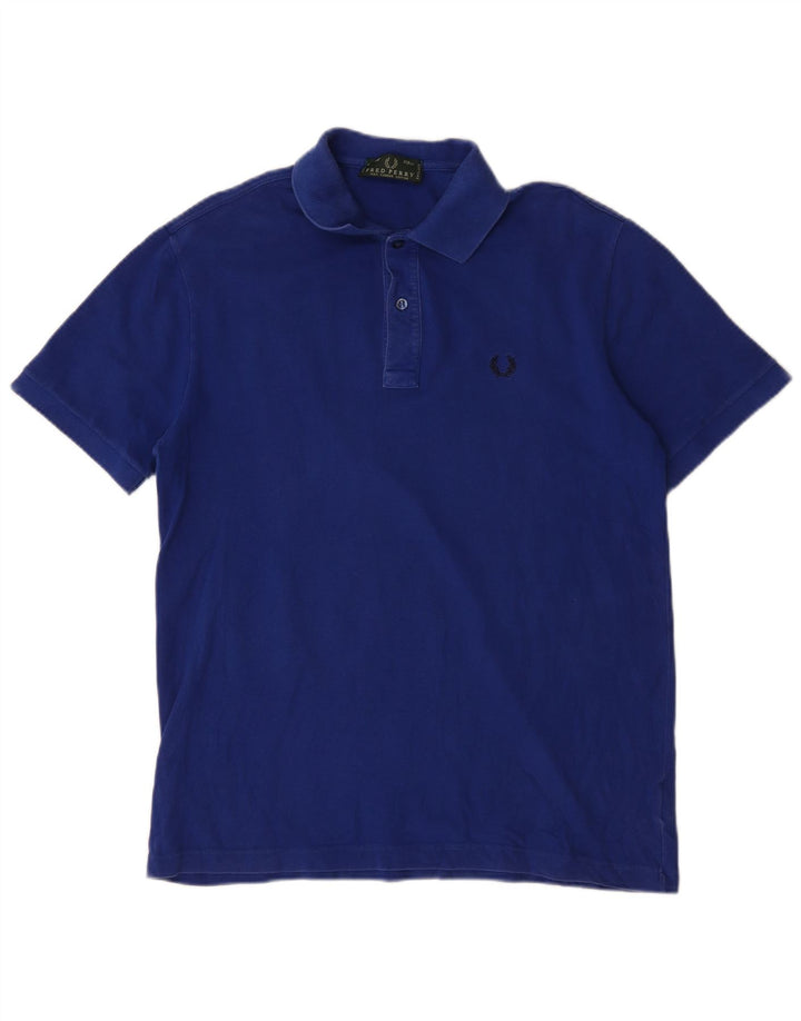 Fred Perry Herren-Poloshirt, mittelmarineblaue Baumwolle