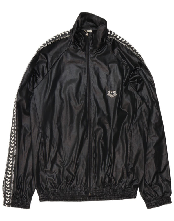 Arena Herren-Trainingsanzugoberteil mit Grafik, XL, Schwarz, Polyester