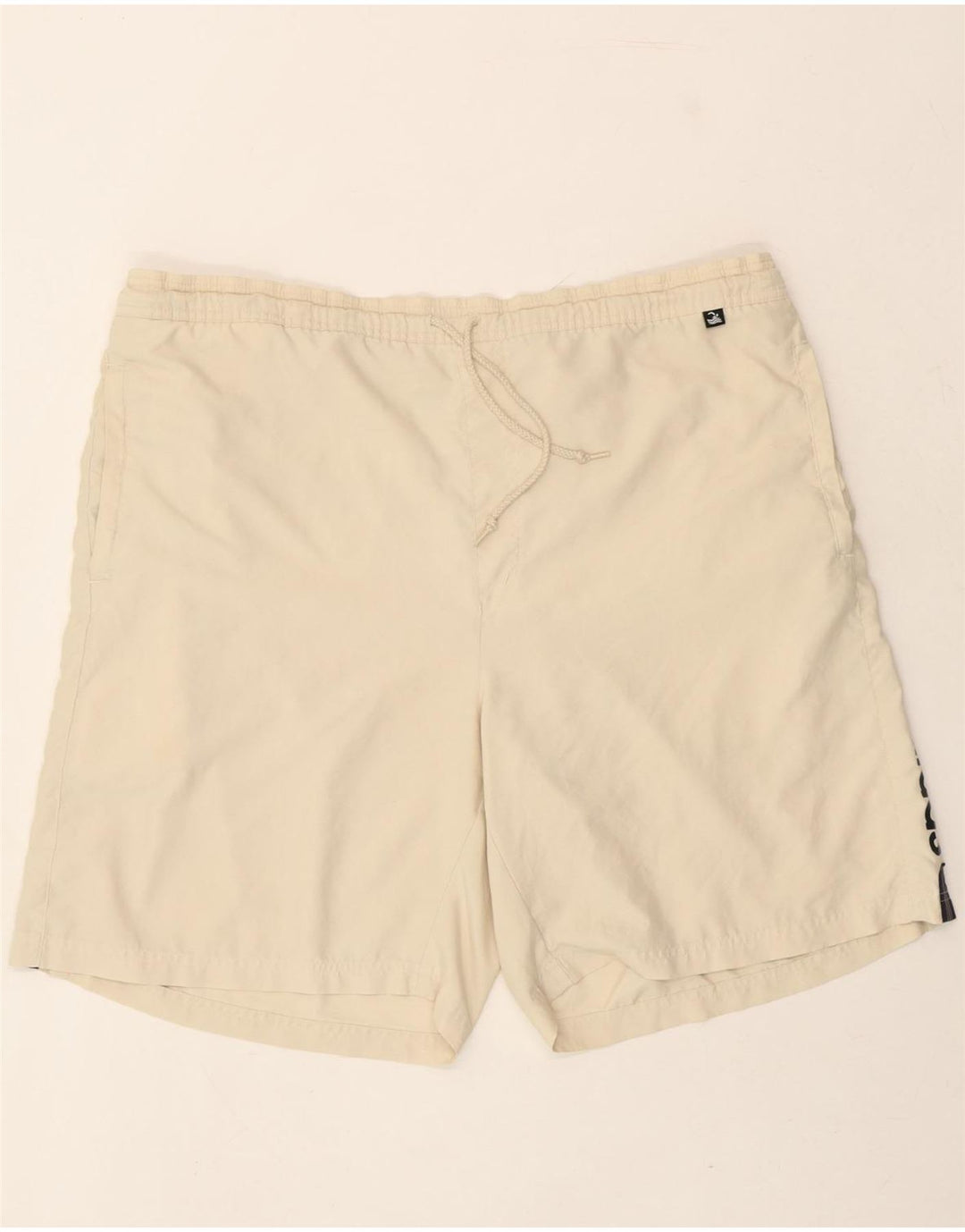ADIDAS Mens Graphic Sport Shorts 2XL  Off White Polyester Vintage Adidas and Second-Hand Adidas from Messina Hembry 