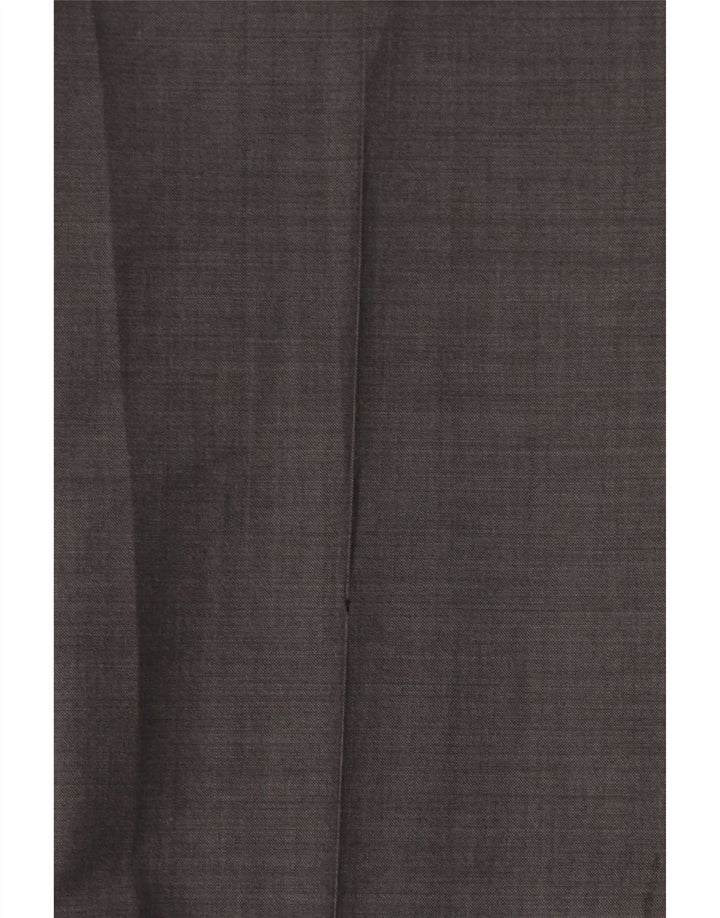 Gerade Herren-Anzughose von Marks & Spencer, W32, L31, graue Wolle
