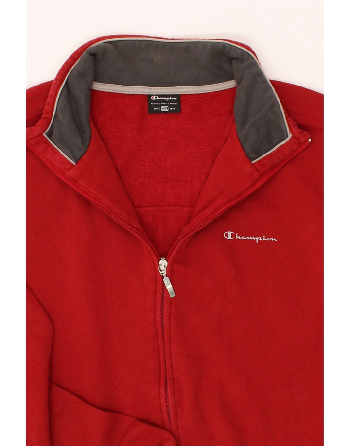 CHAMPION Womens Tracksuit Top Jacket UK 22 3XL Red Cotton Vintage Champion and Second-Hand Champion from Messina Hembry 