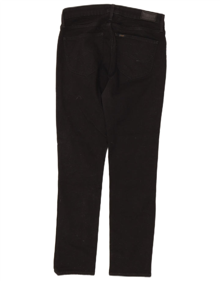 LEE Damen Elly Slim Jeans W30 L28 Schwarze Baumwolle