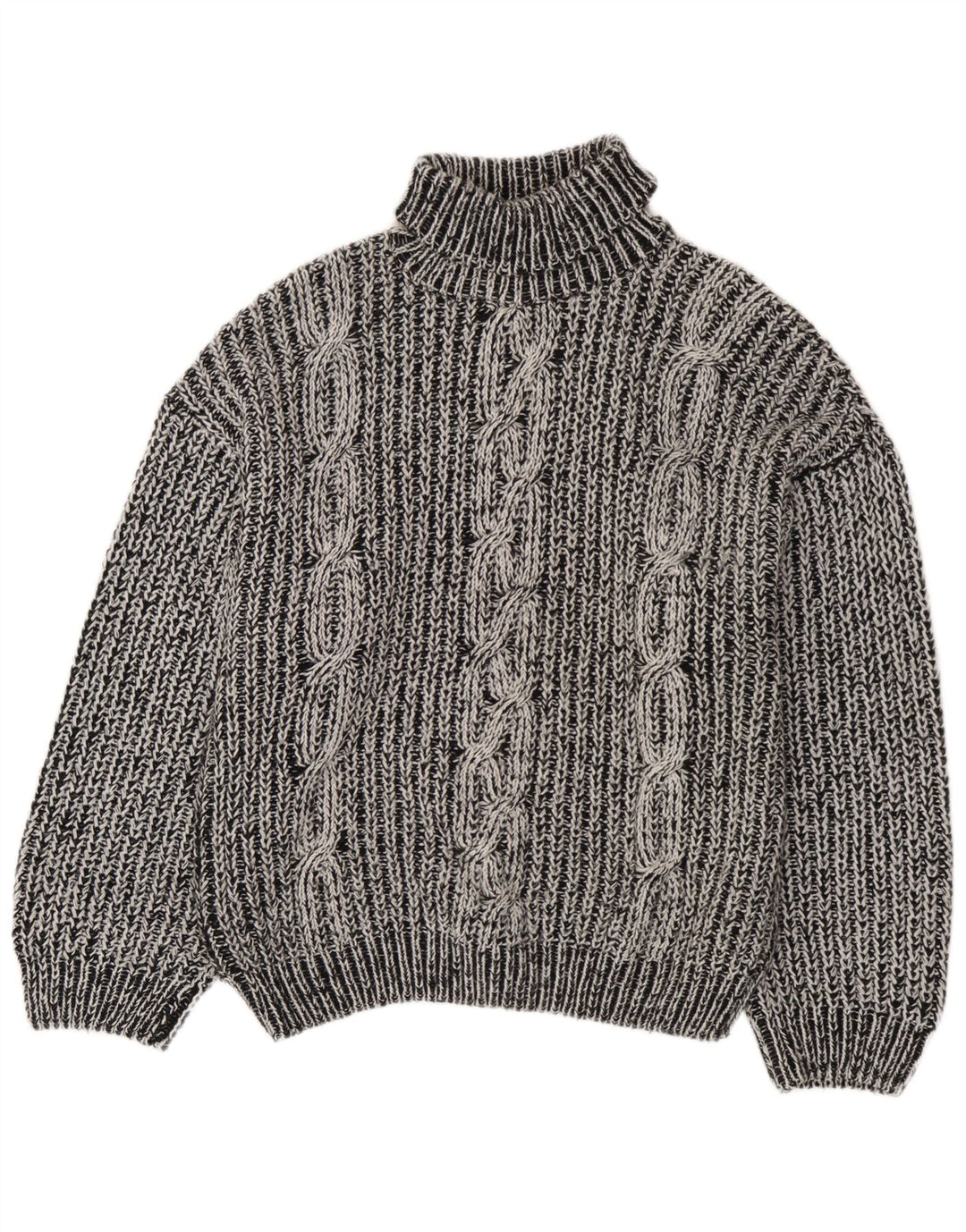 Vintage Herren Rollkragenpullover Pullover XL Grau
