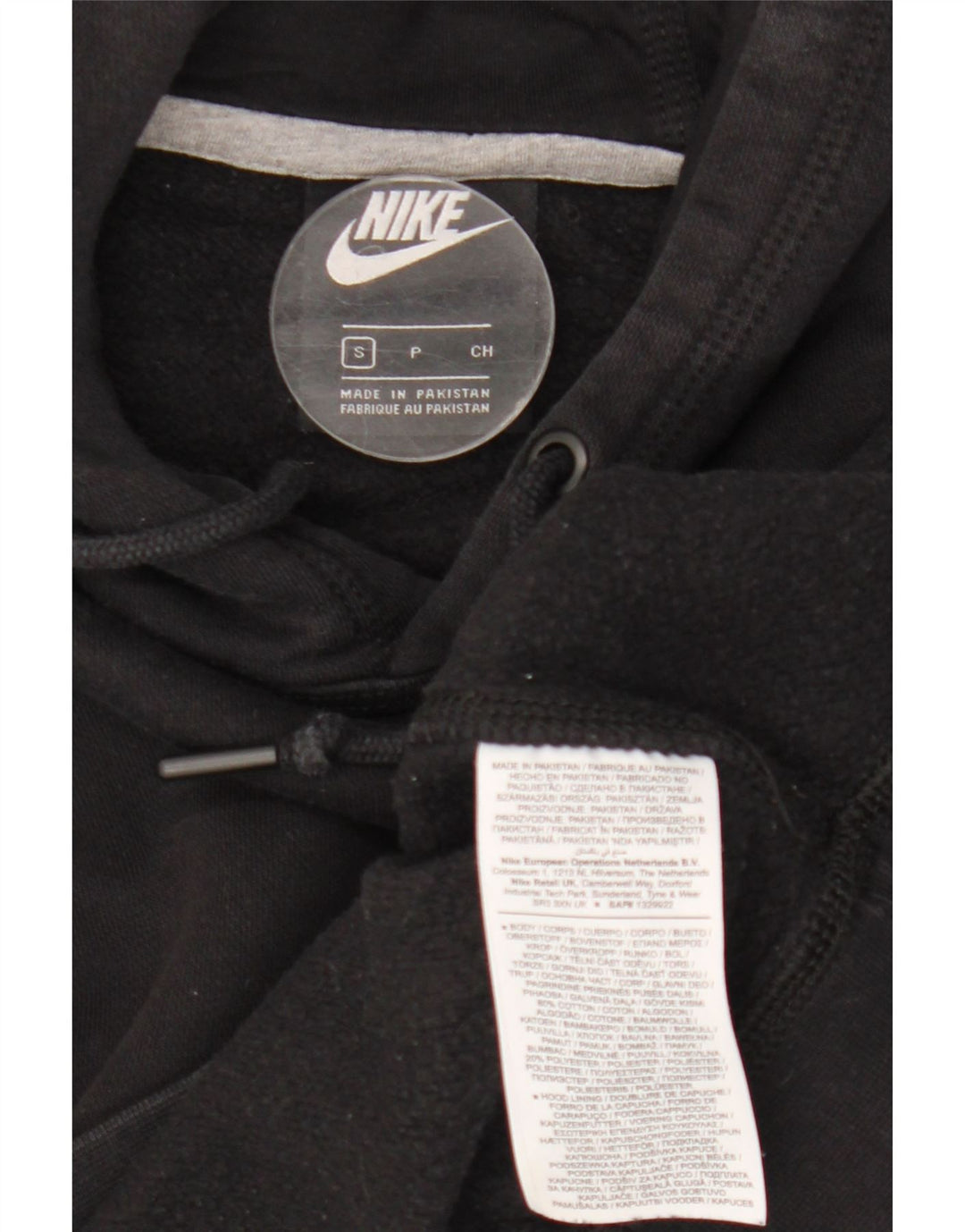 Nike Herren Kapuzenpullover, Größe S, Schwarz, Baumwolle