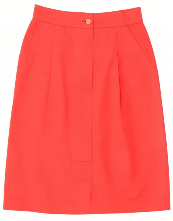 Genny Damen Midirock IT 40 Small W26 Rosa Baumwolle