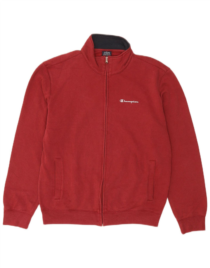 Champion Herren-Trainingsanzug-Top-Jacke aus mittelroter Baumwolle