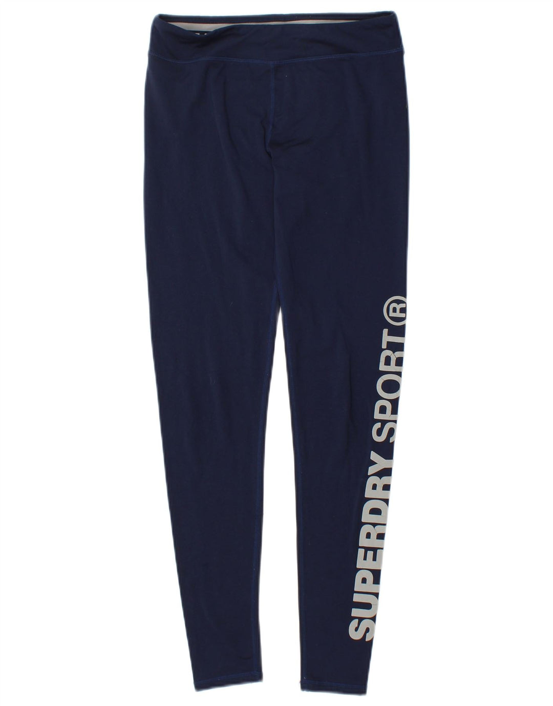 SUPERDRY Damen Grafik-Leggings UK 4 XS Marineblau Polyester