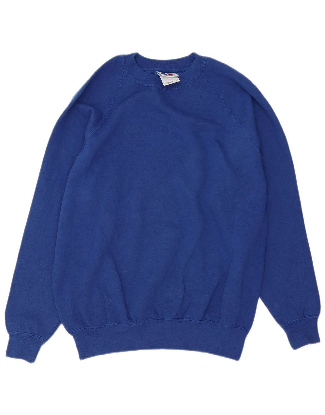 Russell Athletic Herren-Sweatshirt-Pullover aus mittelblauer Baumwolle