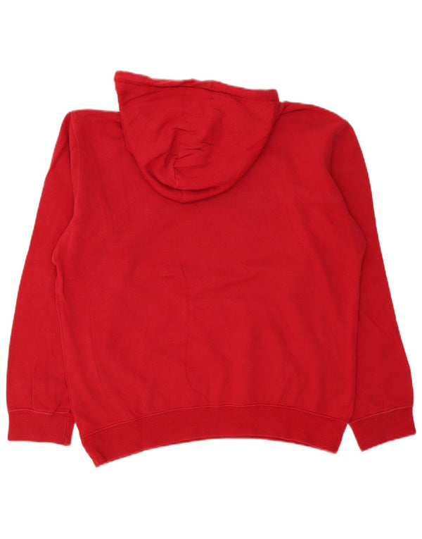 Champion Herren-Kapuzenpullover mit Grafik, mittelrote Baumwolle