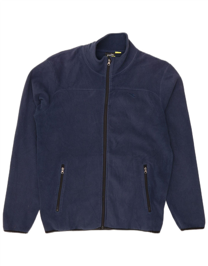 DIADORA Herren Fleecejacke UK 40 Large Marineblau