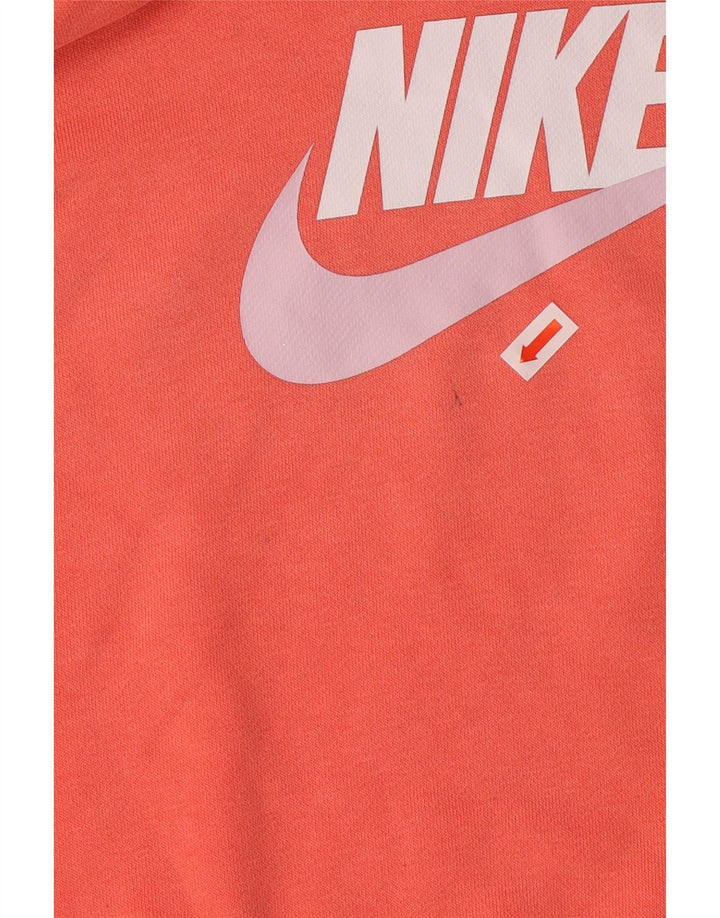 NIKE Crop Graphic Hoodie-Pullover für Mädchen, 12–13 Jahre, groß, rosa, Baumwolle