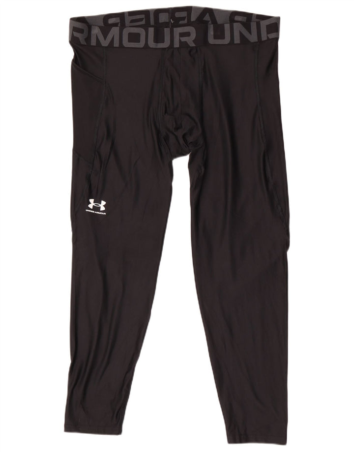 Under Armour Herren Heat Gear Graphic Leggings 3XL Schwarz Polyester