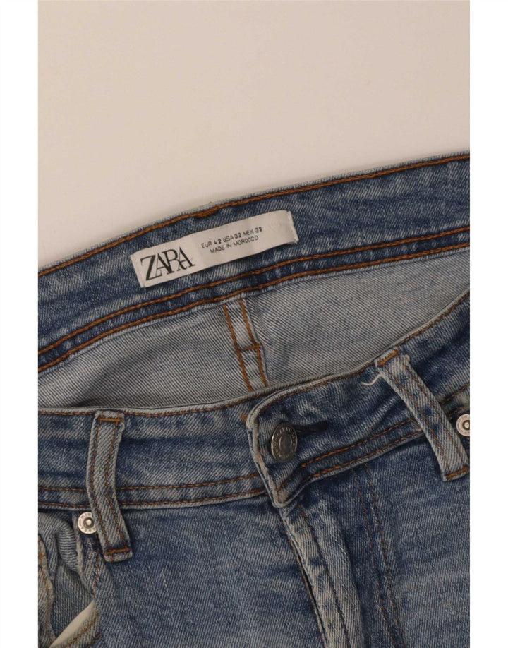 Zara Herren Jeansshorts EU 42 Large W32 Blau