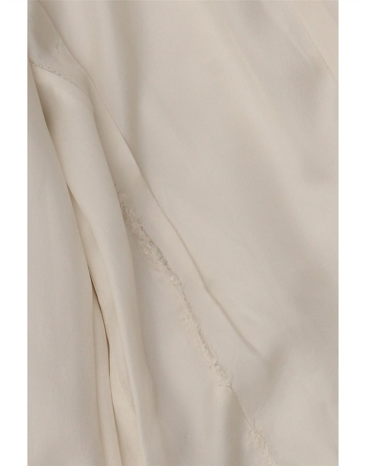 Zara Damen-Blazer mit 3/4-Ärmeln, offen, Gr. 10, Weiß