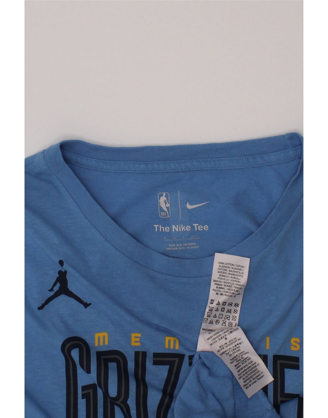 NIKE Memphis Grizzlies Grafik-T-Shirt für Jungen, 10–11 Jahre, Mittelblau