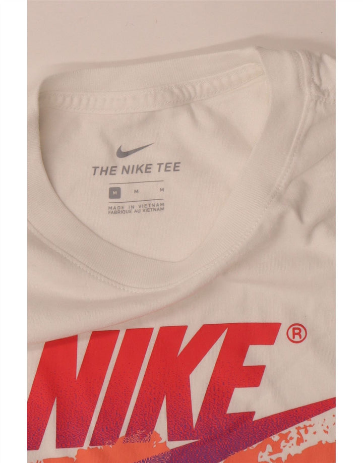 Nike Herren-T-Shirt mit Grafik, mittelweiße Baumwolle