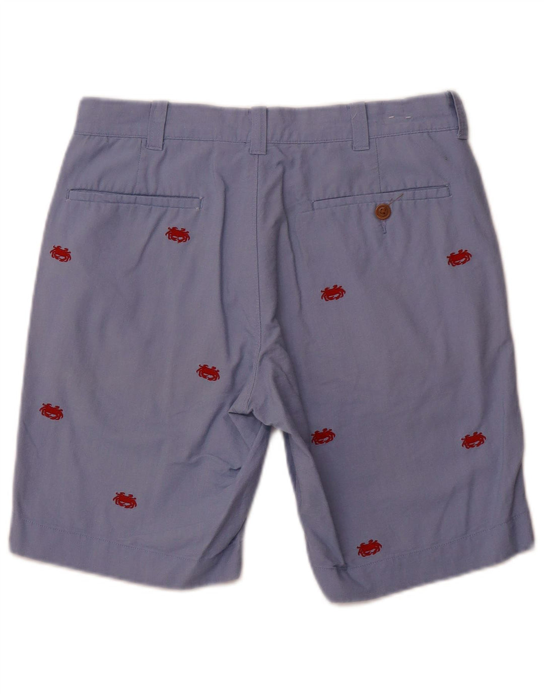 J. CREW Herren-Chinoshorts mit abstraktem Muster, W29, Größe S, Blau, Baumwolle