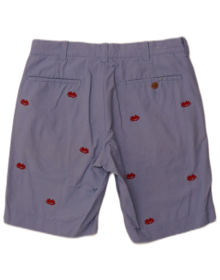 J. CREW Herren-Chinoshorts mit abstraktem Muster, W29, Größe S, Blau, Baumwolle