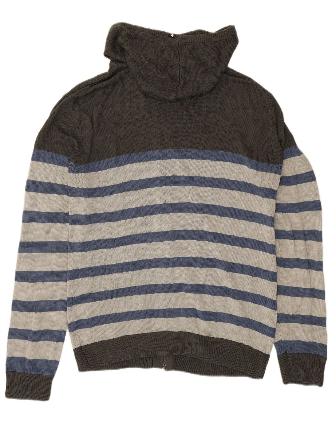 Rip Curl Herren-Strickjacke mit Kapuze, mittelgrau gestreift