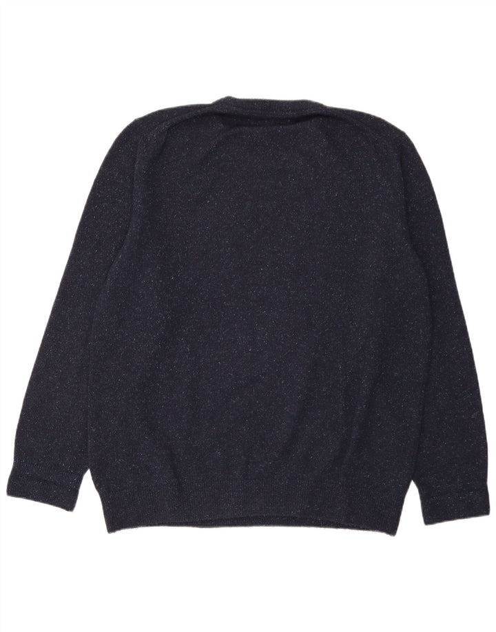 BARBOUR Herren-Pullover mit Rundhalsausschnitt, mittleres Marineblau meliert