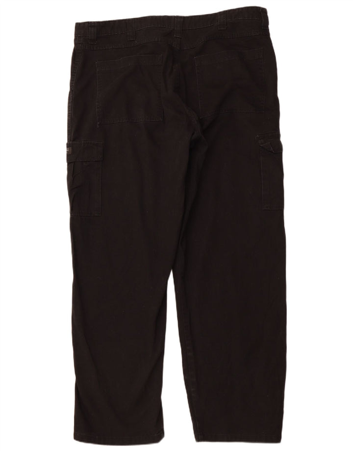 WRANGLER Gerade Cargohose für Herren, W40, L32, schwarze Baumwolle