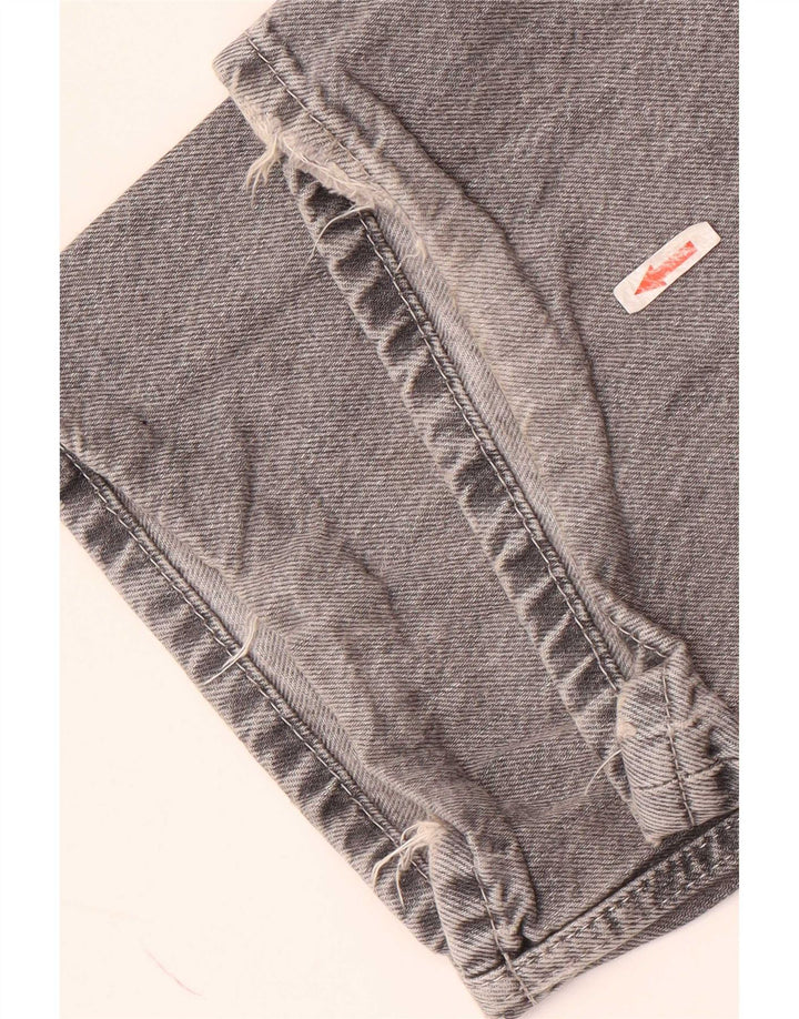 Zara Damen Straight Jeans EU 38 Small W28 L34 Graue Baumwolle