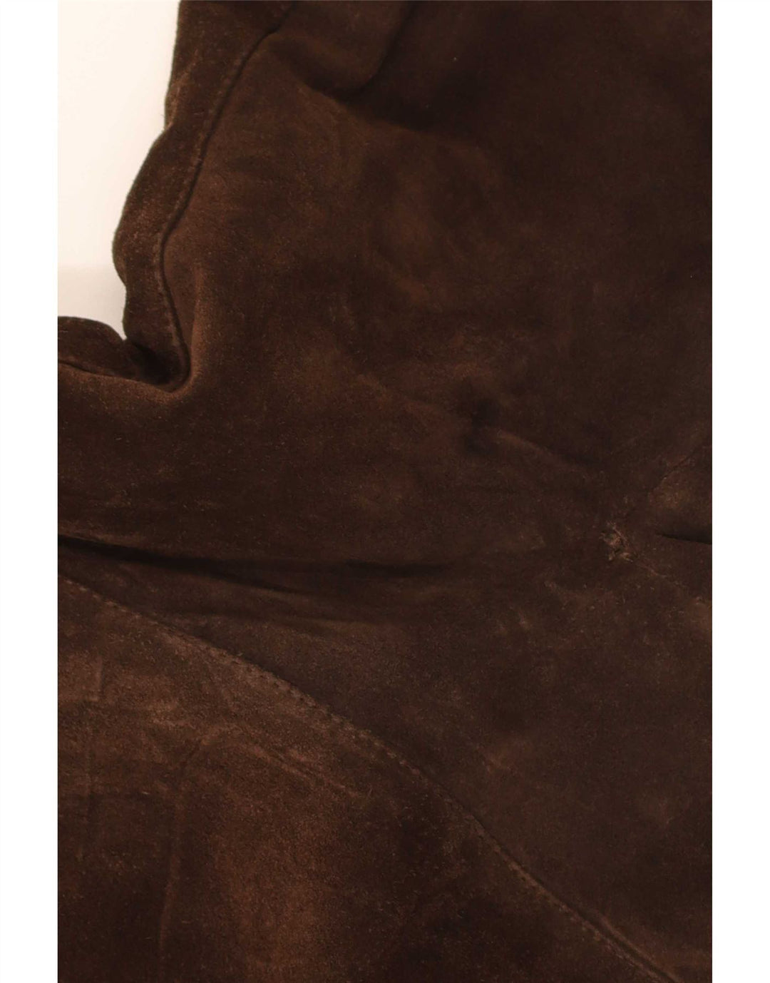 Vintage Herren Sherpa Wildleder Bomberjacke UK 36 Small Brown