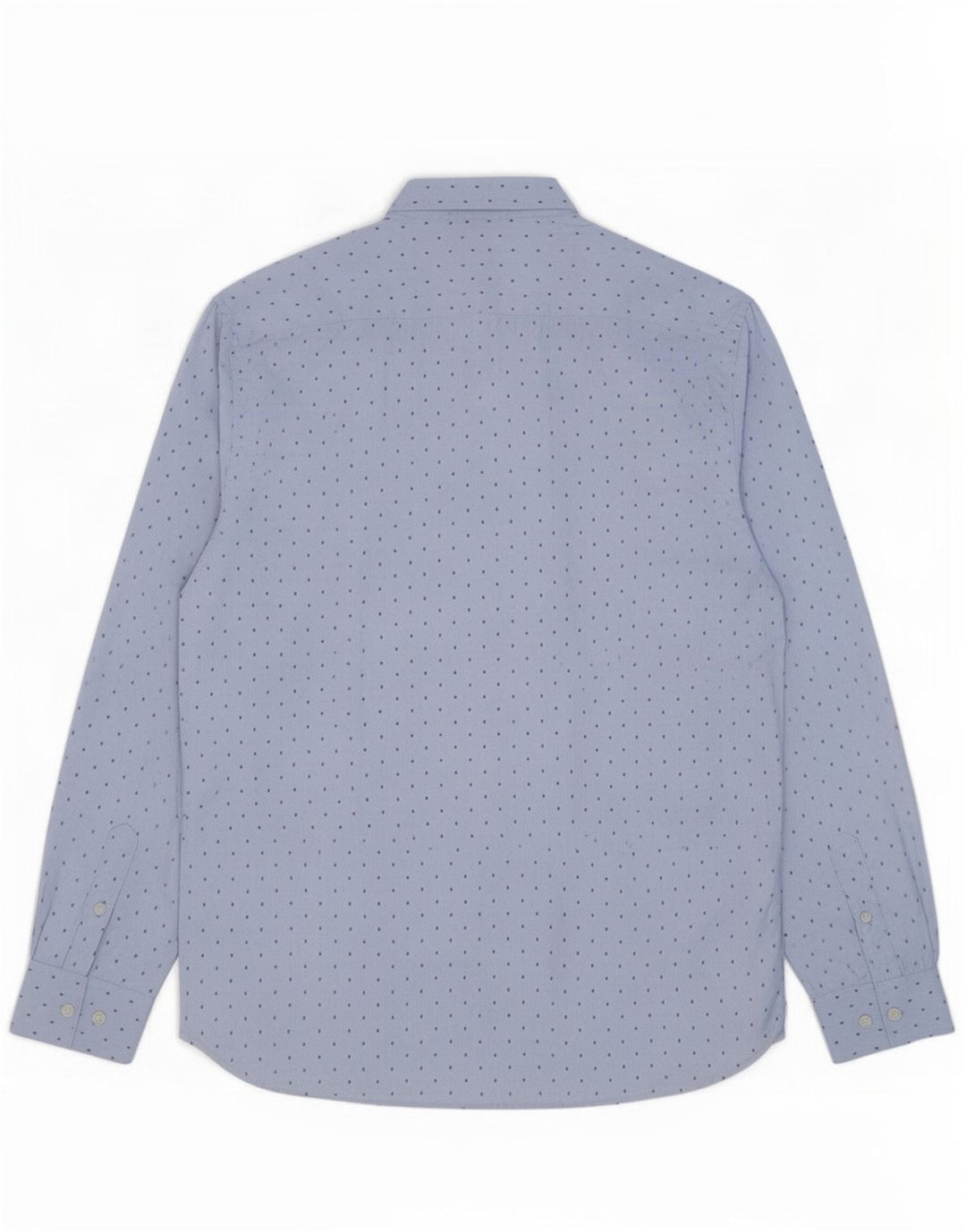 French Connection Herren-Hemd, groß, blau gepunktet, Polyester