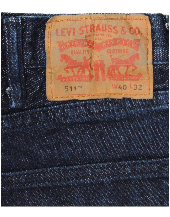 Levi's Herren 511 Slim Jeans W40 L32 Marineblau Baumwolle Classic