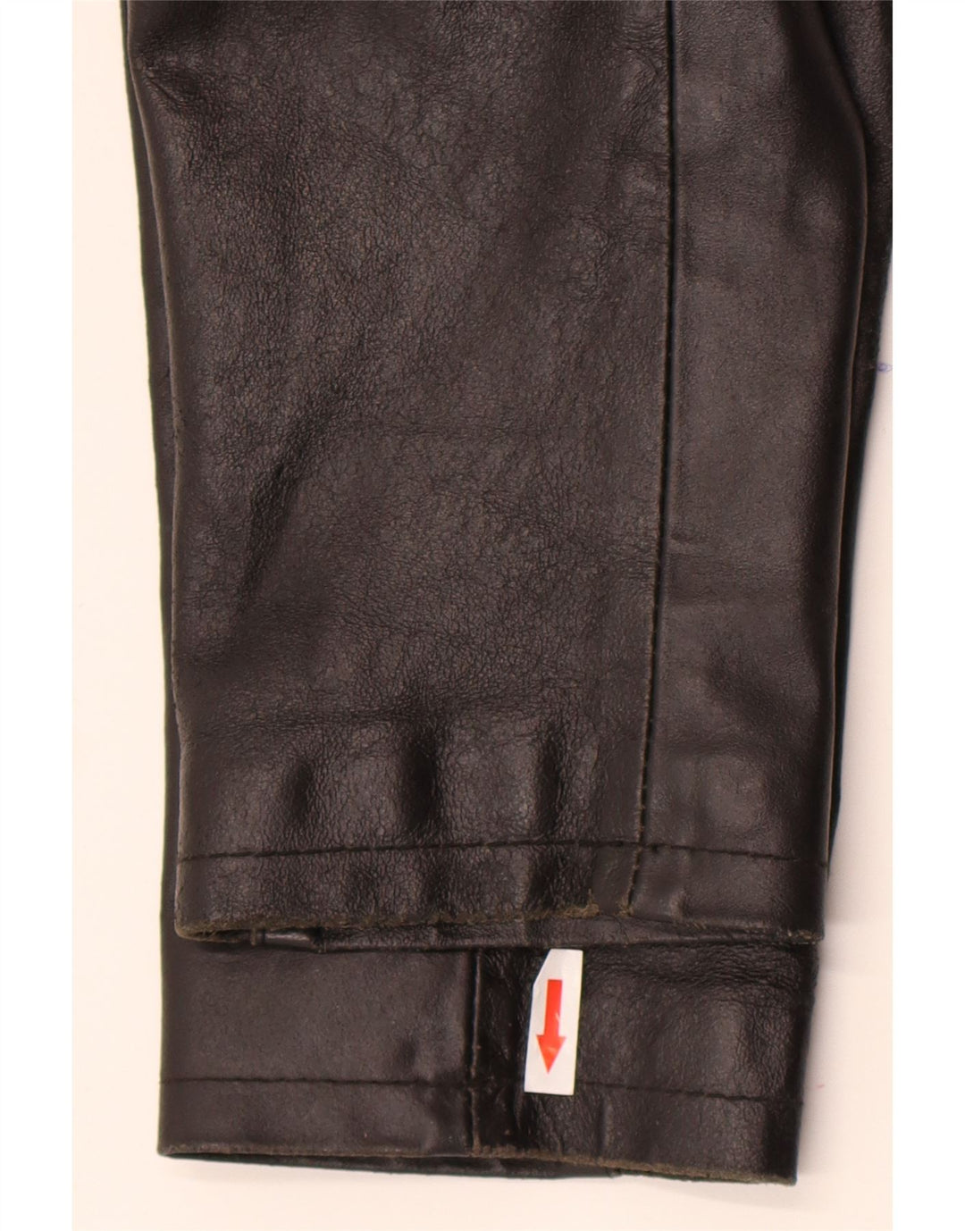 Vintage Damen Lederjacke UK 14 Mittelschwarzes Leder