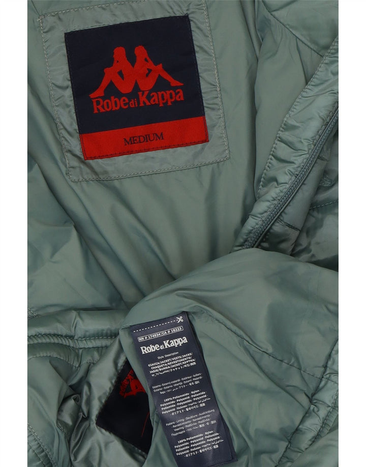 KAPPA Womens Padded Jacket UK 12 Medium Blue Polyamide Vintage Kappa and Second-Hand Kappa from Messina Hembry 