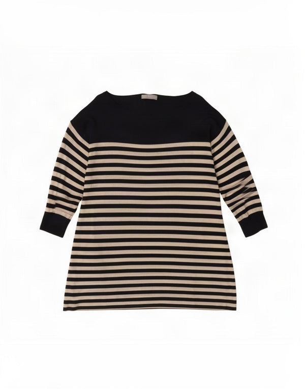 Marks & Spencer Damen Portfolio Top 3/4 Ärmel UK 18 XL Marineblau gestreift