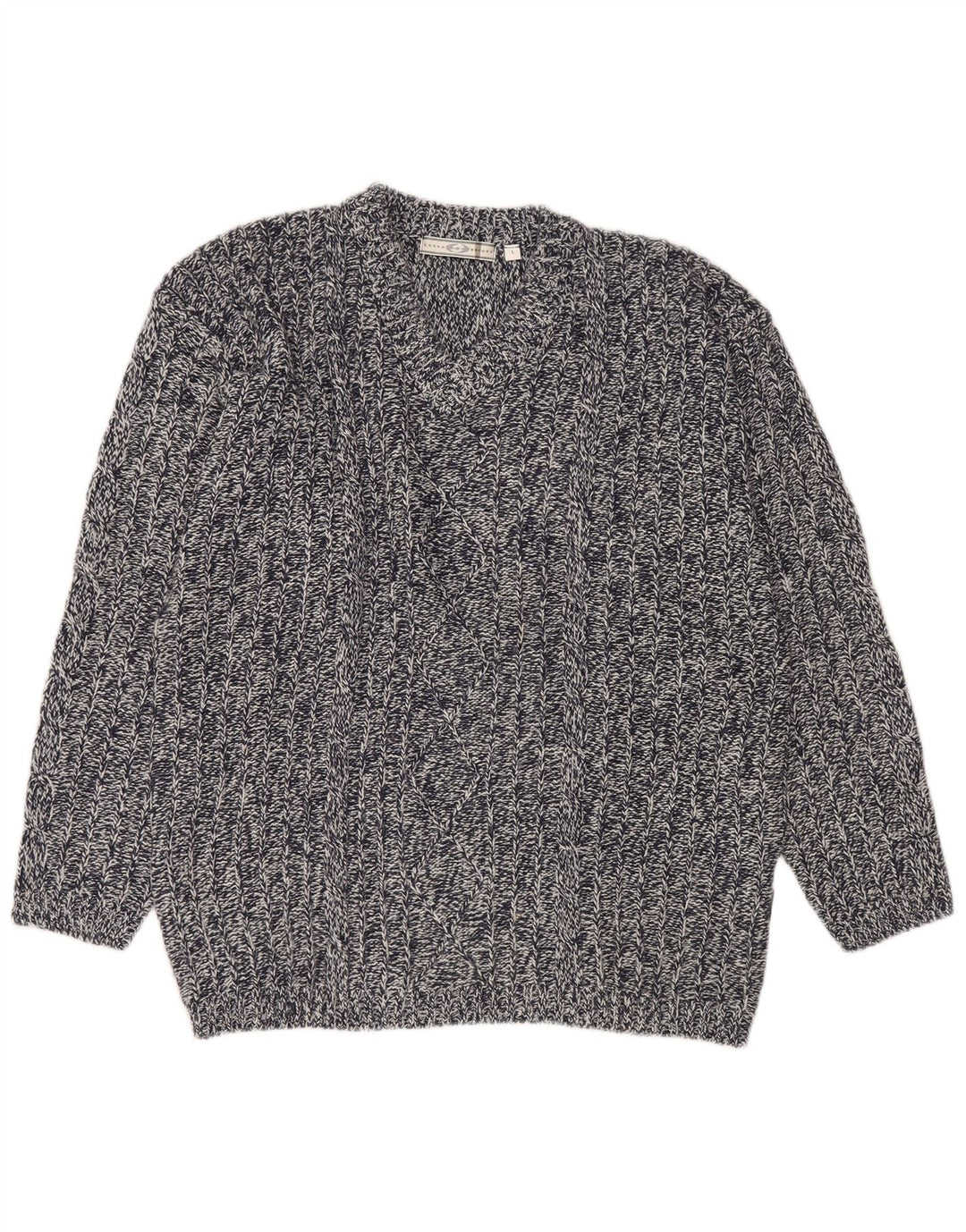 Lotto Herren-Pullover mit V-Ausschnitt, groß, marineblau meliert, Acryl