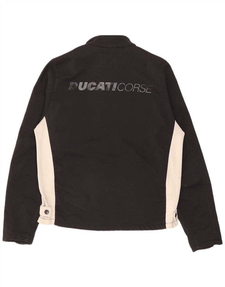 Ducati Herren Graphic Racer Jacke UK 38 Medium Black Colourblock