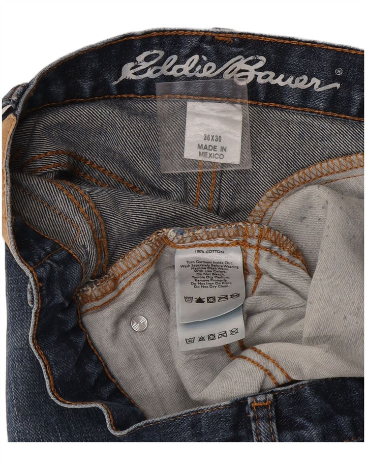 Eddie Bauer Herren Straight Jeans W36 L30 Blaue Baumwolle