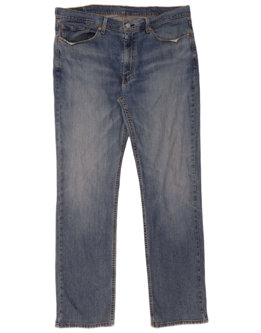 LEVI'S Herren 514 Straight Jeans W38 L34 Blaue Baumwolle
